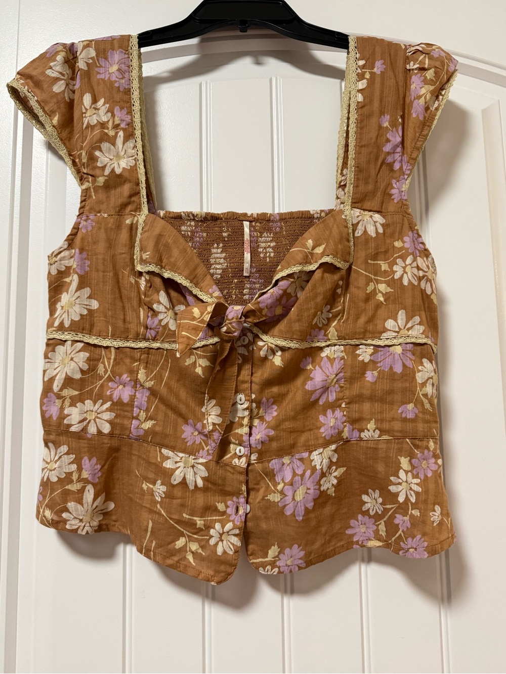 NWT Free People Women's Call Me Baby Blouse- Merkat